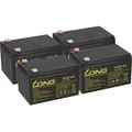 Akkusatz kompatibel für E-Scooter MZ Charly MUZ Elektroroller E-Roller 4x12V 12Ah