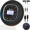 KLIM KLIM Journey Stereo-CD Player (mit Kopfhörern, FM Radio, MP3-CD-Player, FM-Transmitter, Bluetooth)
