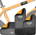 Wheeloo Fahrradrahmen Schutz 3er Set I Rahmenschutz passend für Thule Fahrradträger, Carbon Rahmen Schutz I Fahrrad Anhänger E-Bike Zubehör