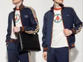 DOLCE & GABBANA Wool Pinstripe Jacket Stripes Logo Plate Jacke Sport Blouson S