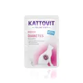KATTOVIT - Diabetes Nassfutter für Katzen | Diät-Katzenfutter als Alleinfuttermittel im Frischebeutel. Futter für Katzen mit Diabetes. Blutzuckerregulierendes Katzendiätfutter | 24 x 85 g Lachs