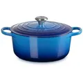 LE CREUSET Bräter Signature Gusseisen-Bräter blau Ø 26 cm