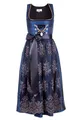 Edelnice Trachtenmode Exklusives Designer Dirndl lang Josepha inkl. Spitzen Dirndlschürze und Charivari Gr. 32-56 (38)