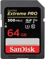 SanDisk Extreme PRO 64GB SDXC-Speicherkarte mit bis zu 300MB / s