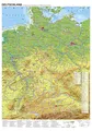Deutschland Radfernwege mit UNESCO Welterbestätten und Nationalparks Papierposter NEUE AUFLAGE