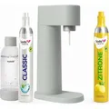 Sparangebot: Woody Wassersprudler (Grau) + CO2-Zylinder Zitrone - Grau