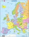 Legespiel Europa Karte Lernspiel Karton 37 Teile Topografie