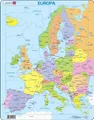 Larsen A8 Europe Political Map for Younger Children, Dutch Edition, 37 Piece Box