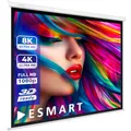 ESMART Professional MIROLO Rollo-Leinwand 223 cm Bild 203 x 203 cm (113") 1:1 | Heimkino Beamer Projektionsleinwand Rollo Leinwand LCD LED