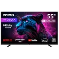DYON Movie Smart 55 VX-2-55 Zoll (139 cm) 4K UHD Smart TV mit Triple Tuner (DVB-C/-S2/-T2), App Store, Prime Video, Netflix, YouTube, DAZN, Disney+, waipu.tv, Hotelmodus