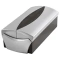 DELTA Silber Edition Visitenkartenbox VIP-Set für 500 Visitenkarten Box+Etui sil