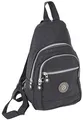 CF CATTERFELD Damen City-Rucksack aus Nylon - sehr leichter sportlicher Daypack Freizeit Fahrrad - Schwarz