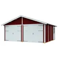 SKANHOLZ Holzgarage "Varberg 3", BxT: 570 x 525 cm (Außenmaße), Holz - rot
