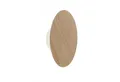 Licht-Erlebnisse Wandleuchte KILFORT, LED fest integriert, LED Holz Dimmer 125 lm mit Schalter Natur rund Modern Wandlampe