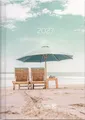 BRUNNEN 1073115027 Taschenkalender Mod. 731 2027 "Sunbeds" A6, Papier: 2 Seiten = 1 Woche