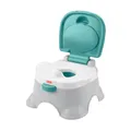 Fisher-Price - 3-in-1-Töpfchentrainingsstuhl und Fußbank, abnehmbarer Toilettensitzaufsatz, Babytöpfchen, Toilette für Baby und Kleinkinder, HPY87