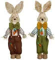 Bambelaa! Osterhasen Deko Ostern Groß Stroh Osterdeko Hasen Pärchen Dekoration Osterhase XXL ca. 100 cm 1 Paar = 2 Stück