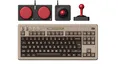 8Bitdo retro mechanische Tastatur, Bluetooth/2.4G/USB-C heiß austauschbare Gaming-Tastatur mit 87 Tasten, zwei Super-Tasten und Super-Stick für Windows und Android – ISO UK-Layout – C64 Edition