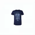 GW337b Uncharted 4 Herren T-Shirt For God and Liberty XXL Blau Neu & OVP