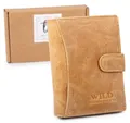 WILD Things Only Damen Geldbörse Portemonnaie Echt Leder RFID Sand Beige