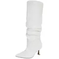 Ital-Design Moderne Slouch-Stiefel mit spitzer Zehenform für Damen Stiefel (90851728) Pfennig-/Stilettoabsatz Stiefel in Weiß weiß 38 EU