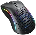 GLORIOUS Gaming Model D 2 Wireless Gaming Mouse - superleicht 66g, bis zu 210h Batterie, 26K Opt. Sensor, 6 Program. Tasten, 80 Millionen Klicks, FPS, MMO, MOBA - Mattschwarz