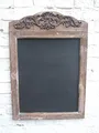 Deko-Impresion Wunderschöne Wandtafel / Kreidetafel, Schreibtafel, Shabby, Landhausstil, Holz, Porzellan, Rustikal, Multicolored, Brown