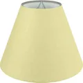 Wogati® Premium Lampenschirm | Größe: S | ØU:20cm | Farbe: Creme | E14/E27 | konisch | Baumwolle | für Stehlampen, Hängelampen, Tischlampen, Deckenlampen
