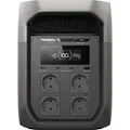 Ecoflow DELTA 3 Max, Lithium-Eisen-Phosphat (LiFePO4), AC, Zigarettenanzünder, Solar, 2048 Wh, 2400 W, 220 - 240 V, 11 - 60 V - Schwarz/Grau