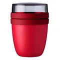 Mepal Lunchpot Ellipse Mini Joghurtbecher Müslibecher 300ml 120ml Campus Red