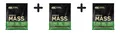 3 x Optimum Nutrition Serious Mass (12lbs) Chocolate (17,72 EUR/kg)