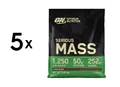 5 x Optimum Nutrition Serious Mass (12lbs) Chocolate (17,23 EUR/kg)