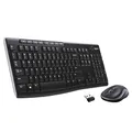 Logitech MK270 Combo Tastatur und kabellose Maus kabellosem Nano-Empfänger (QWERTZ- Deutsches Tastaturlayout) schwarz (Combo | 5er Pack)