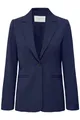 b.young BYDANTA Damen Blazer Longblazer/Kurzblazer Jacke figurumspielend, Größe:46, Farbe:Copenhagen Night (194020)