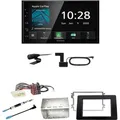 Kenwood DMX5020DABS Bluetooth USB MP3 DAB+ Einbauset für Nissan NV400 ab 2019