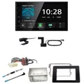 Kenwood DMX5020DABS Bluetooth USB MP3 DAB+ Einbauset für Nissan NV400 ab 2019