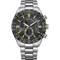 Citizen Eco-Drive Promaster Funk Herren Armbanduhr aus Titan in der Farbe Silber-Schwarz 42,5mm, Wasserdichtigkeit: 10Bar, CB5947-80E