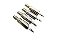4x 2,5 mm 2-polig stereo Klinkenstecker zum Löten, 2,5 mm Stecker aus Metal