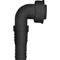 Schlauchanschluss Winkel Anschluss 90° Kunststoff ø20-24mm 1" anthrazit Siphon