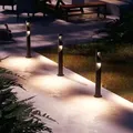 Philips 3er-Set Desi Outdoor GardenLink Niedervolt-Sockelleuchtein schwarz IP67 wasserfest - warmweißes Licht