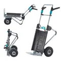 wolfcraft Transportsystem TS 2500 I 5535000 I 2-in-1-Funktion: Sackkarre und Schubwagen I Flexibler Einsatz I Schnellklappfunktion I einschwenkbare Griffe I kompaktes Klappmaß für einfachen Transport