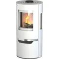Thermia Kaminofen Hiron Trio Stahl weiß 6 kW - Weiß