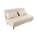 Riess Ambiente Retro Schlafsessel SMART Multifunction - 140cm - beige - Cord Sessel mit Bettfunktion Klappsessel inkl. Kissen