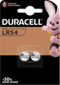 Alkaline Batterie Duracell LR54, Knopfzelle, 1,5 V, 2er Pack 301434