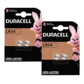 2x Duracell LR54 V10GA AG10 10GA 389 LR1130  Knopfzelle Batterie 2er Blister