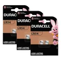 3x Duracell LR54 V10GA AG10 10GA 389 LR1130  Knopfzelle Batterie 2er Blister