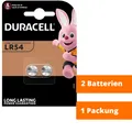 1 x 2er Knopfzellen AG10 LR1130 189 389 LR54 V10GA Uhrenbatterie von Duracell