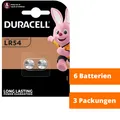 3 x 2er Knopfzellen AG10 LR1130 189 389 LR54 V10GA Uhrenbatterie von Duracell