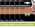 10 x Original Duracell Batterie Lithium Knopfzelle G10 189 LR1130 V10GA LR54