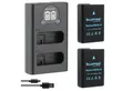 Blumax Set mit Lader für Nikon EN-EL14 1050 mAh (7,4V) Kamera-Akku